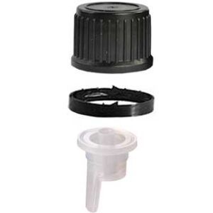 Tapón Dropper Negro PFP18