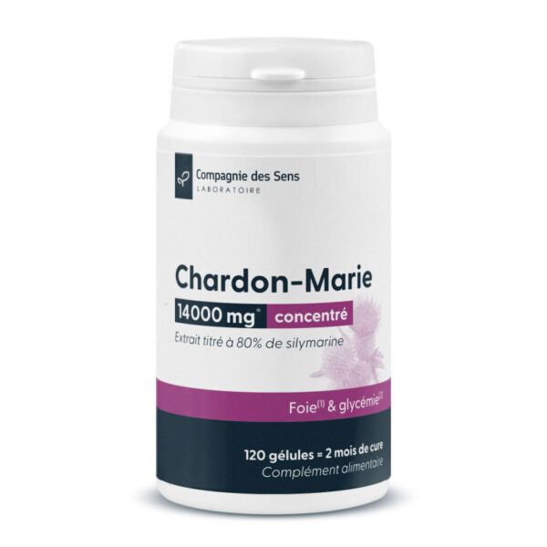 Cardo mariano concentrado – 14.000 mg equivalentes al día