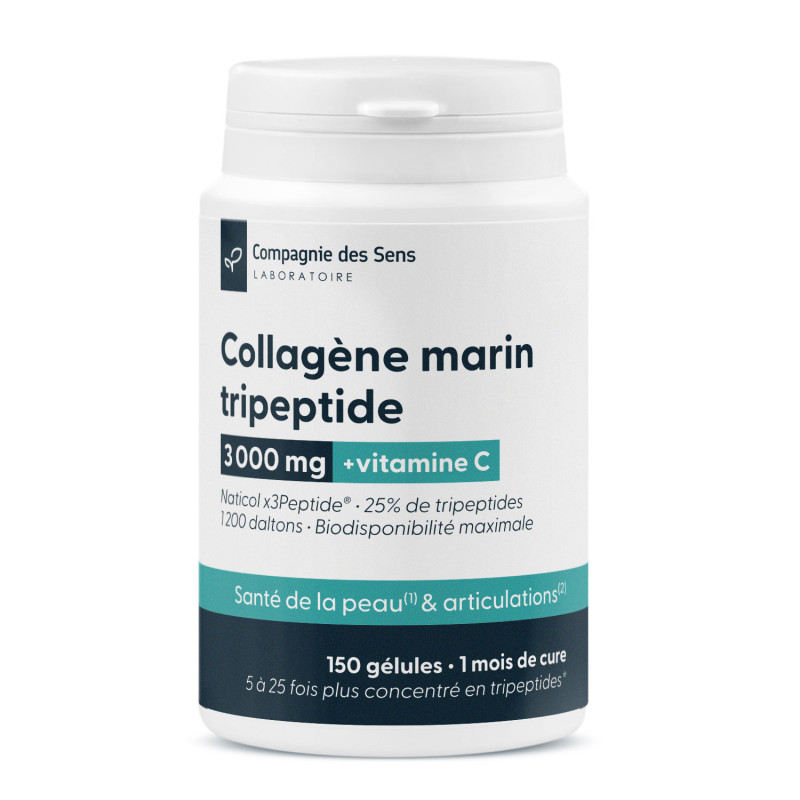 Colágeno marino hidrolizado Naticol® - 25% tripéptidos - 1200 Daltons - Enriquecido con vitamina C