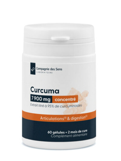 Cúrcuma concentrada – Equivalente a 7.900 mg por cápsula