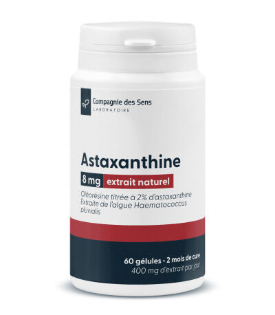 Astaxantina natural concentrada – 8 mg por cápsula - 60 cápsulas