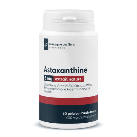 Astaxantina natural concentrada – 8 mg por cápsula - 60 cápsulas