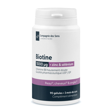 Complejo de Biotina 1000 µg con Zinc y Selenio - 90 cápsulas