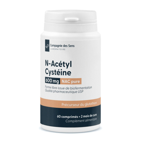 NAC 600 mg – N-acetil-L-cisteína obtenida por biofermentación - 60 comprimidos